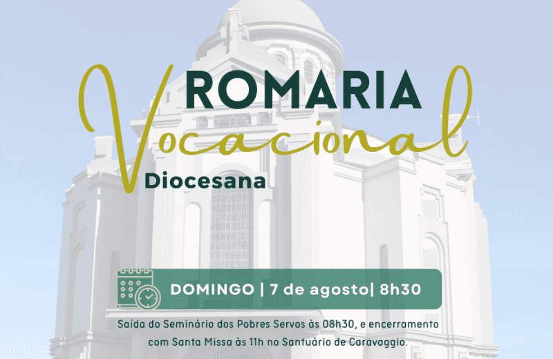 Foto de capa da notícia Romaria Vocacional ao Santuário de Caravaggio marca a abertura oficial do Mês das Vocações 2022