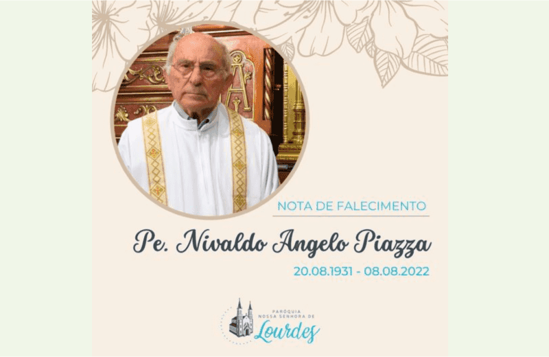 Foto de capa da notícia Nota de falecimento - Padre Nivaldo Piazza