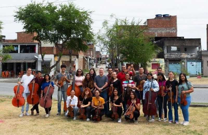 Foto de capa da notícia Projeto Orquestra Criança Cidadã, música pela paz diante do Papa